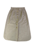 None Button-Front Skirt Vintage