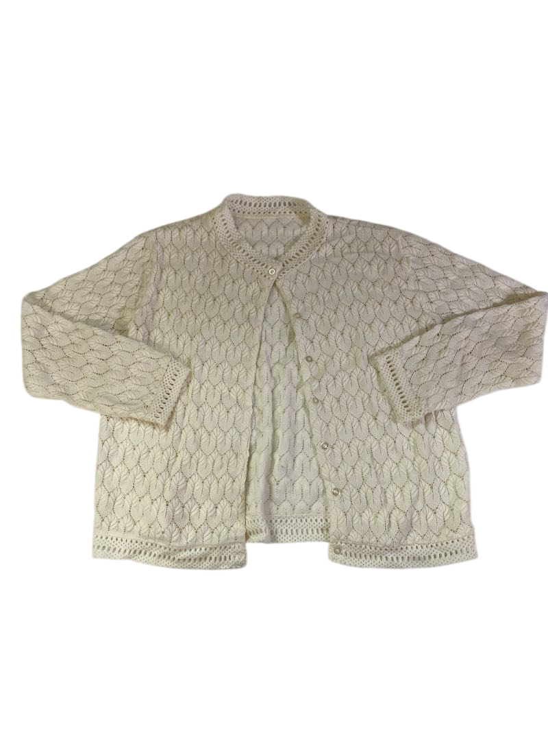 None Vintage Crochet Cardigan Vintage