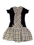 None Plaid Dress Vintage