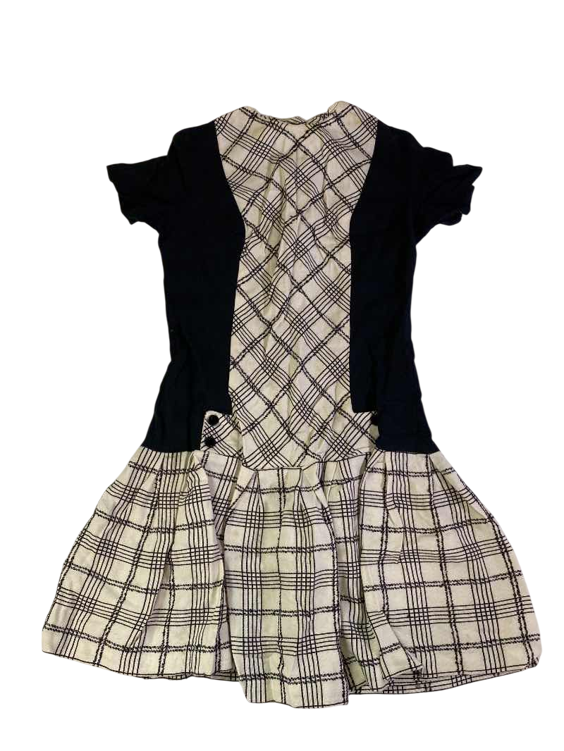 None Plaid Dress Vintage
