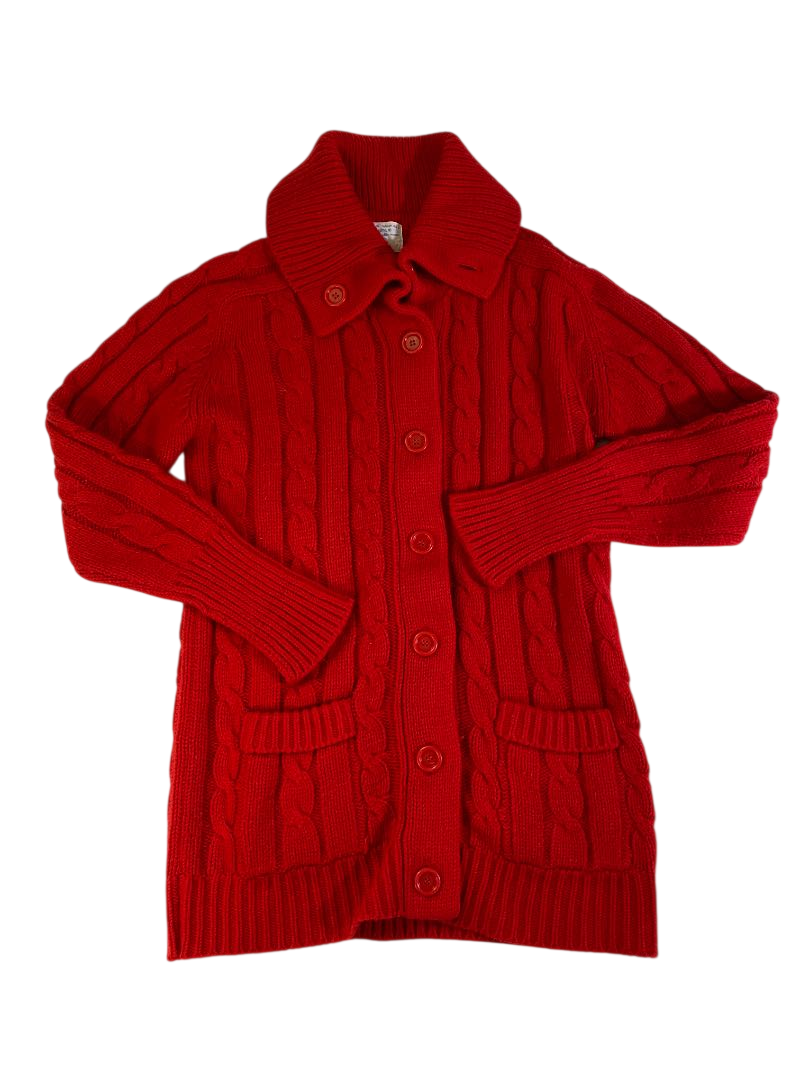 Sears Cable Knit Cardigan Vintage