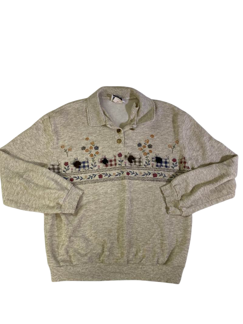 Teddi Vintage Knit Sweatshirt Vintage