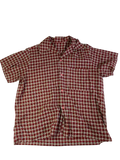 None Plaid Button-Up Vintage