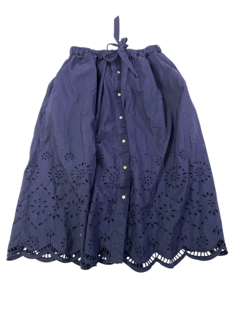Free Assembly  Eyelet Button-Front Skirt