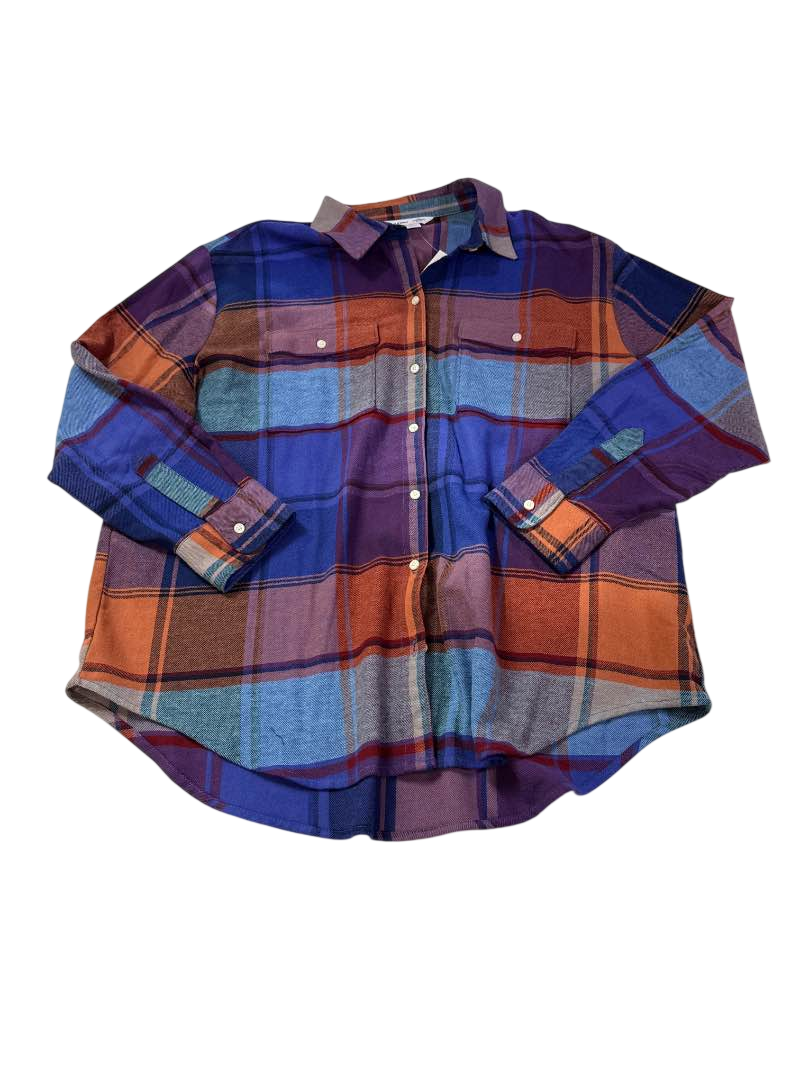 Old Navy Plaid Button-Up Long Sleeves