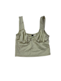Divided  Ruched Tank Tanks