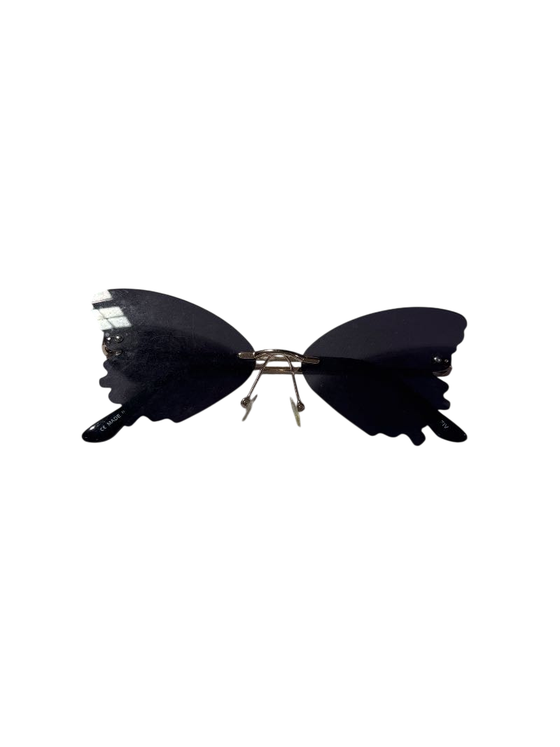 None Butterfly Frames Sunglasses