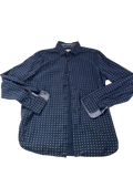 Denim & Flower Button-Up Shirt Men's