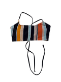 Romwe  Striped Halter Swimwear