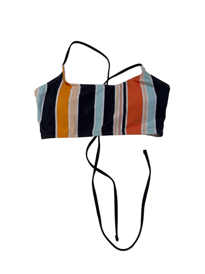 Romwe  Striped Halter Swimwear