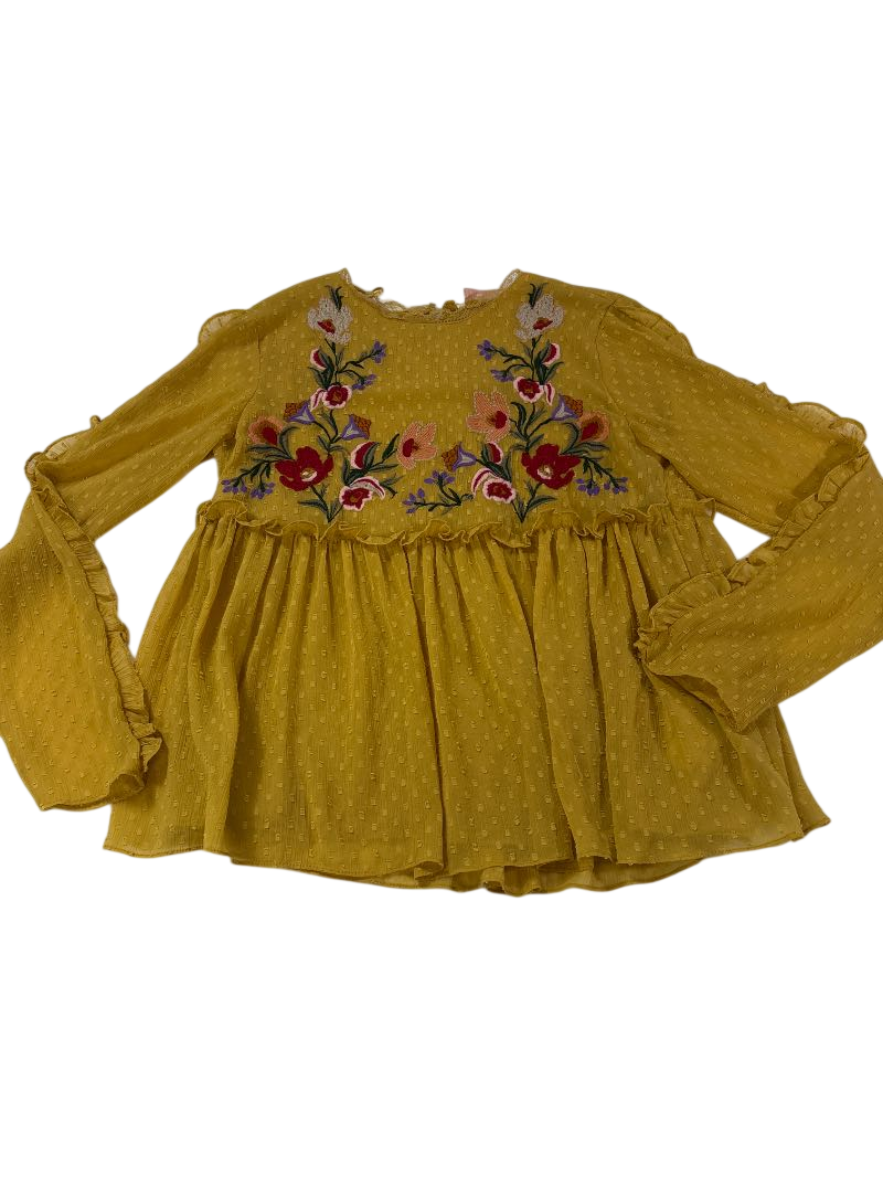 Zara  Floral Embroidered Long Sleeves