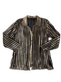 Kamar  Striped Metallic Blouse Vintage
