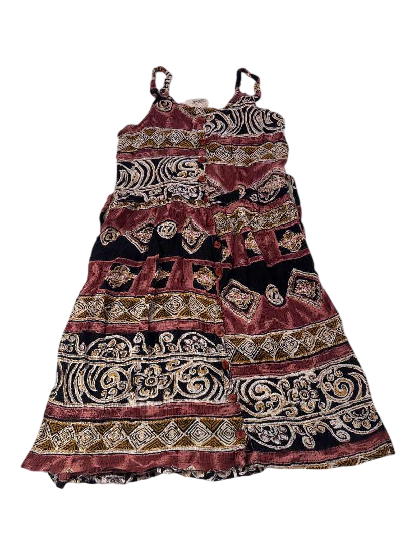 Magic  Patterned Sleeveless Dresses
