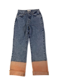 Harper Heritage  Cuffed Straight-Leg Jeans