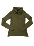 Boston Proper Ribbed Sherpa Collar Long Sleeves