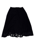 Chicos Embroidered Hem Skirt