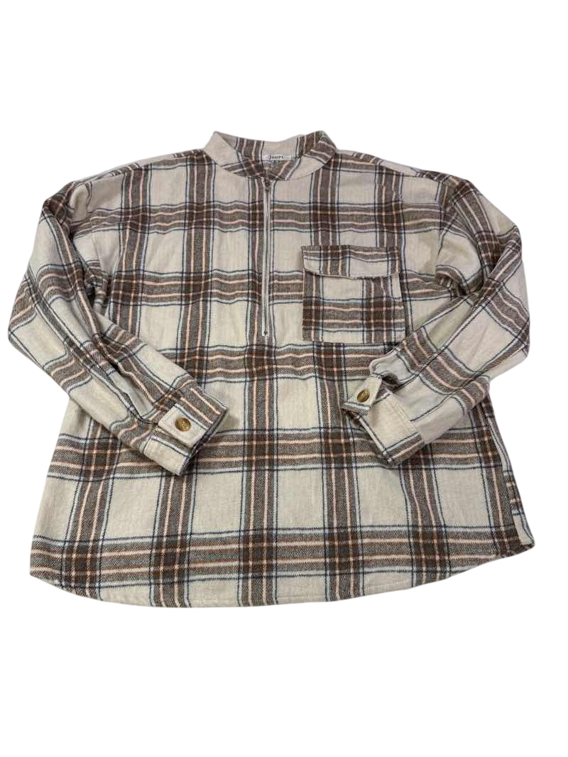 Jodiel Plaid Pullover Long Sleeves