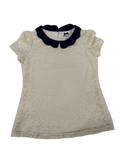 La Chapelle Sport Lace Peter Pan Blouse Vintage