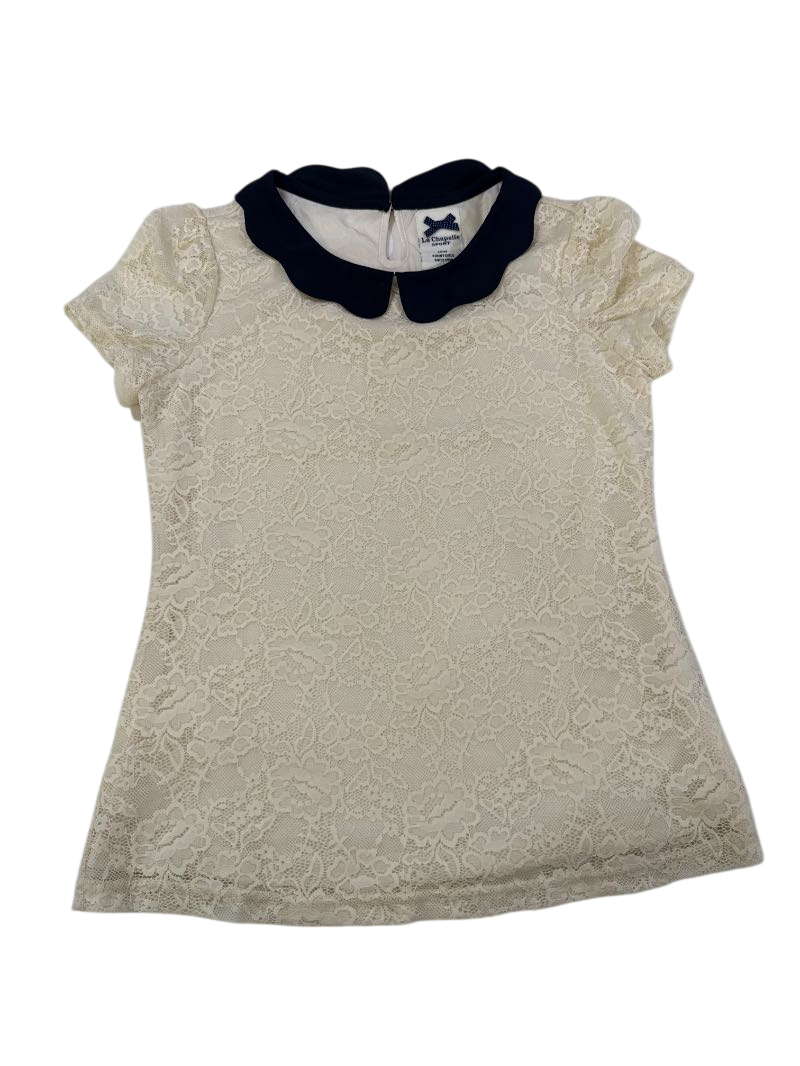 La Chapelle Sport Lace Peter Pan Blouse Vintage