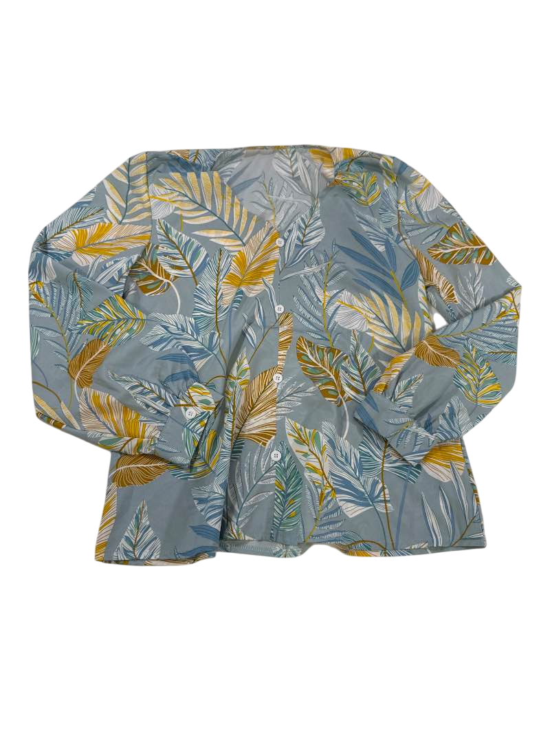 Leaf Print Long Sleeves
