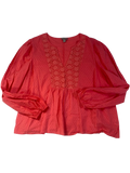 Falls Creek  Embroidered Blouse Long Sleeves
