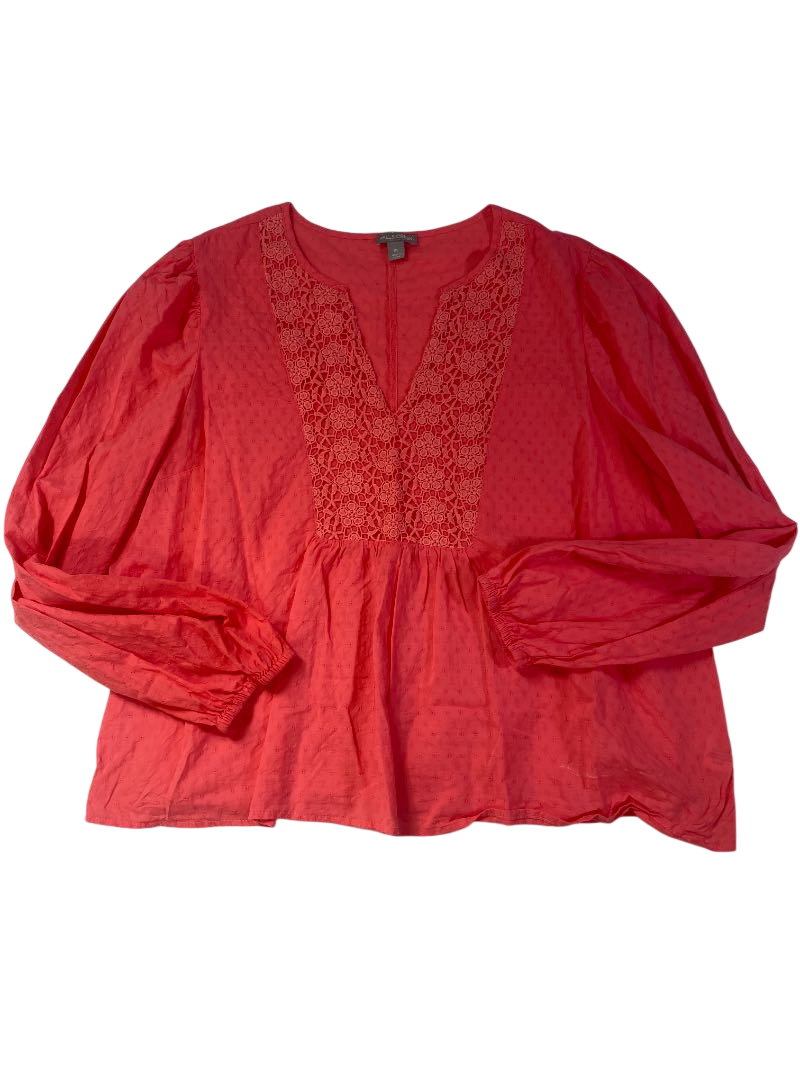 Falls Creek  Embroidered Blouse Long Sleeves