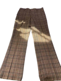 None Plaid Trousers Vintage