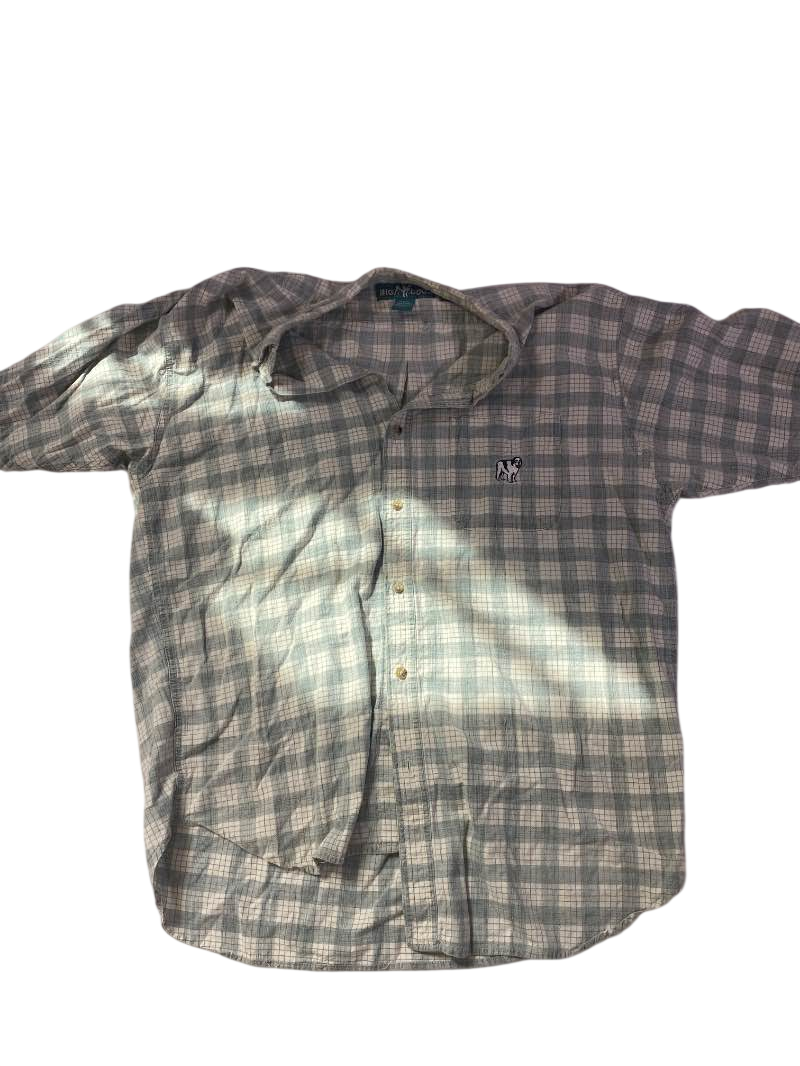 Big Dog  Plaid Button-Up Vintage