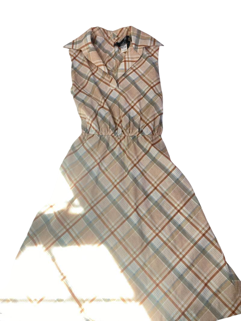 Strait Land  Plaid day dress Vintage