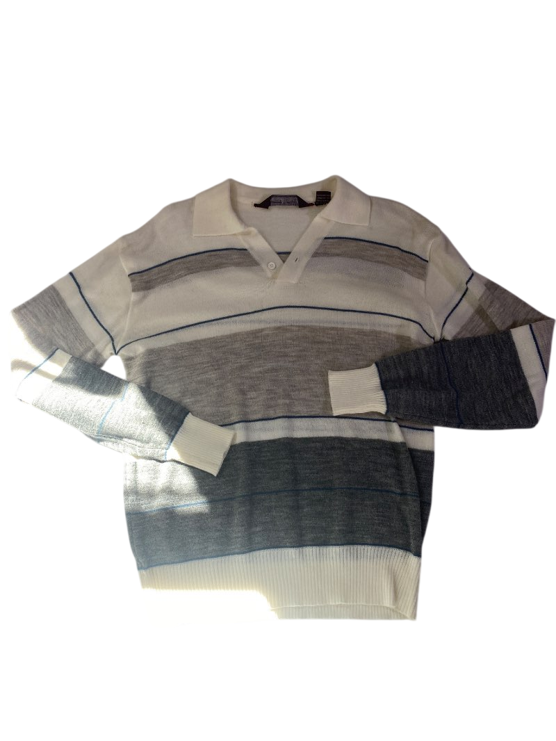 Classic Directions  Striped Knit Sweater Vintage