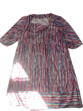 None Striped Midi Dress Vintage