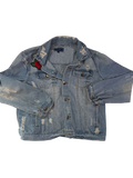 Ci Sono Distressed Denim Jacket Outerwear