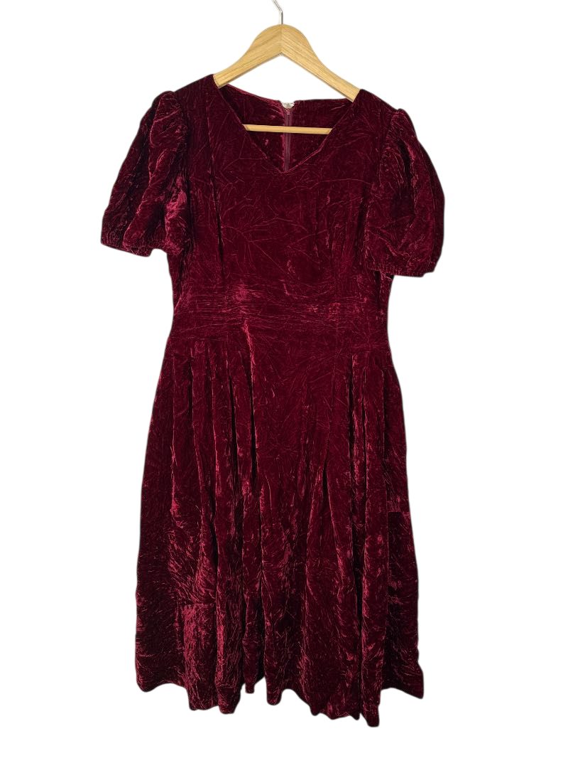 Velvet Midi Dress Vintage