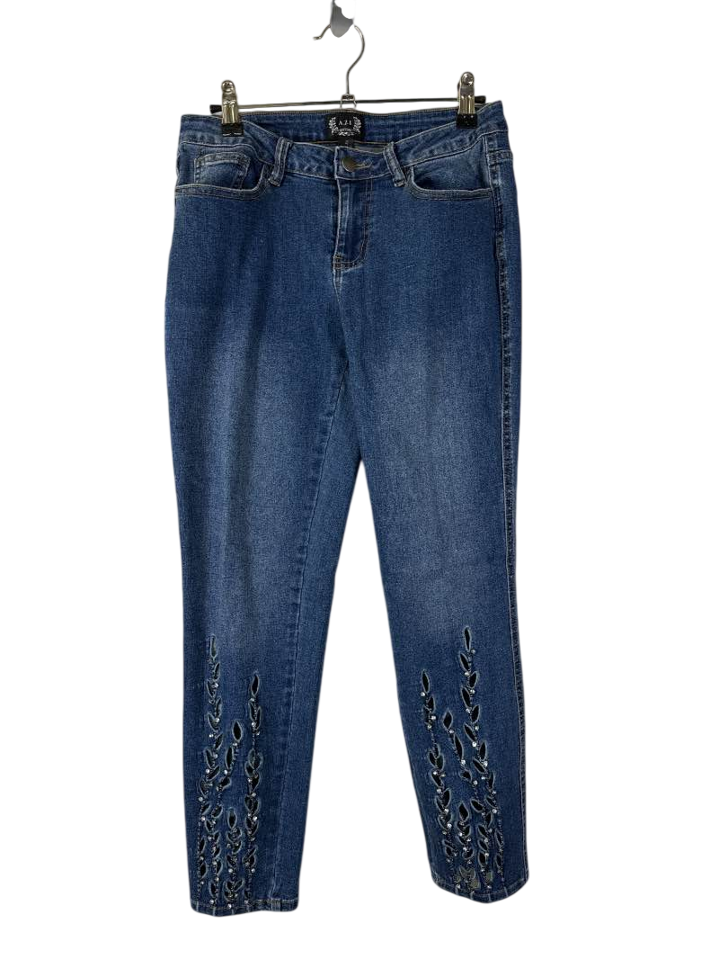 AZI Embroidered Slim Jeans