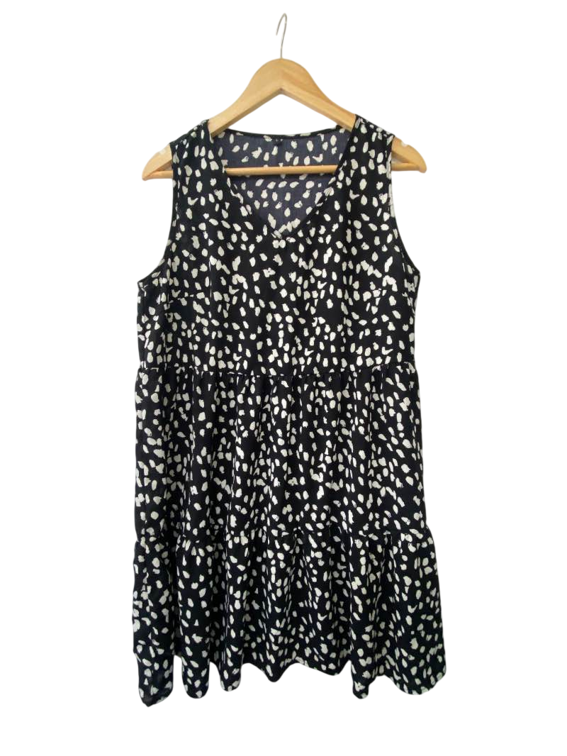 V-Neck Flared Dresses