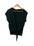 78&sunny Tie Front Short Sleeves