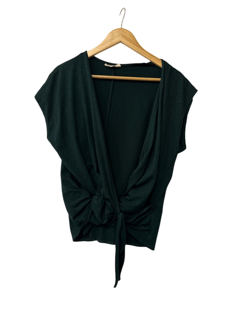 78&sunny Tie Front Short Sleeves