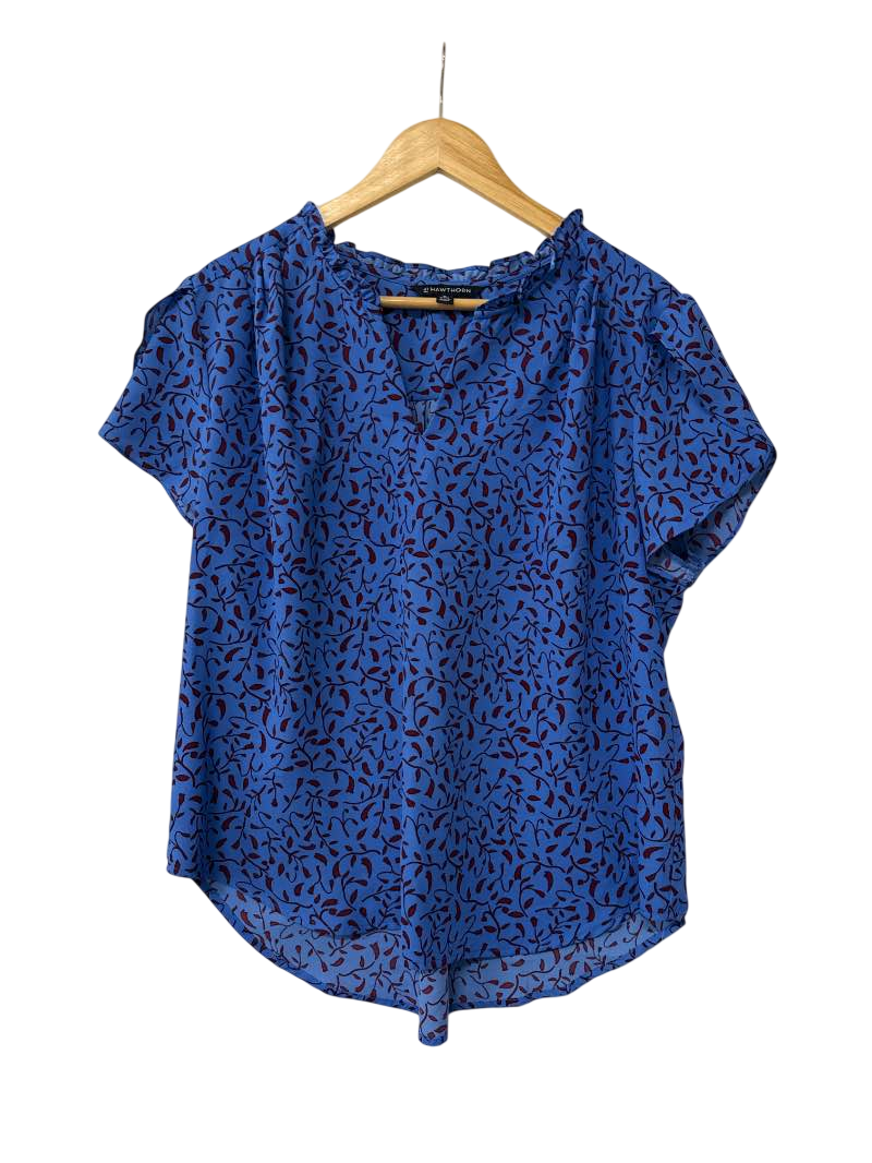 41 Hawthorn Printed V-Neck Short Sleeves