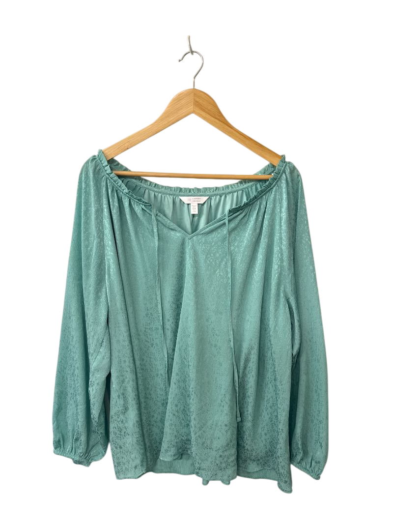 LC Lauren Conrad Flowy V-Neck Long Sleeves