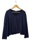 Olivia Roe V-Neck Ruffle Hem Long Sleeves