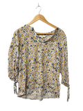 Cynthia Rowley Floral Blouse Long Sleeves
