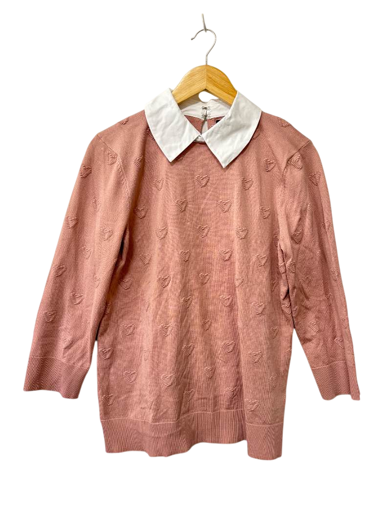 Cable & Gauge Collared Textured Long Sleeves