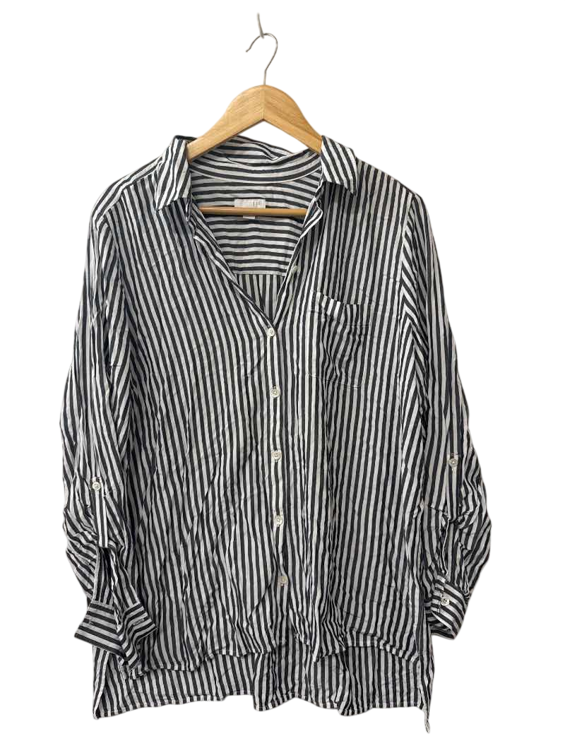 J.gill Striped Button-Up Long Sleeves