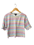 Forever21 Striped Pocket Tee Short Sleeves