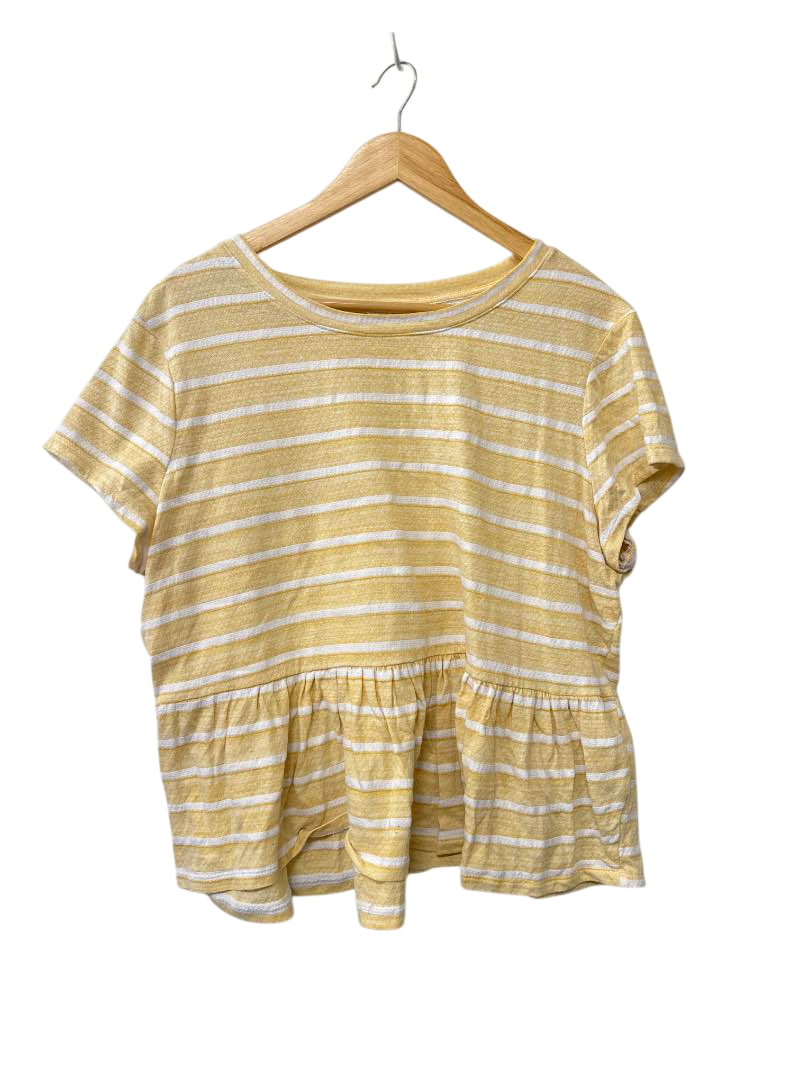LC Lauren Conrad Peplum Tee Short Sleeves