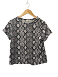 Olivia Roe Snake Print Short Sleeves