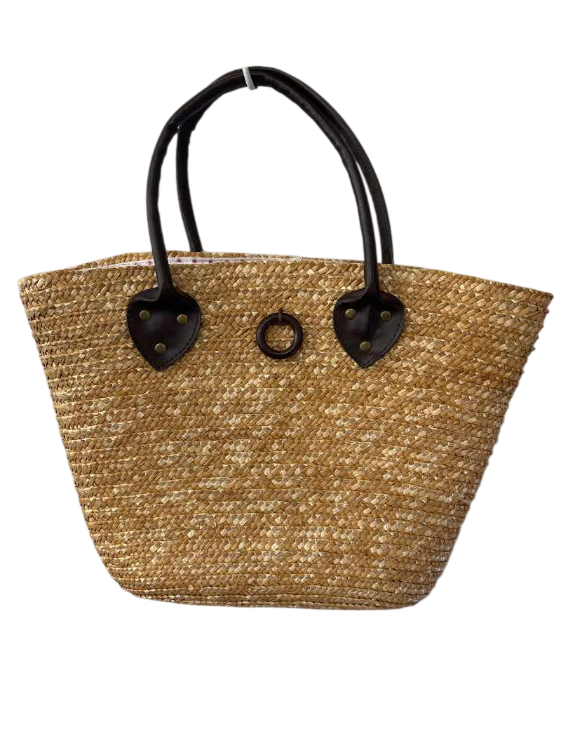 None Woven Tote Handbags