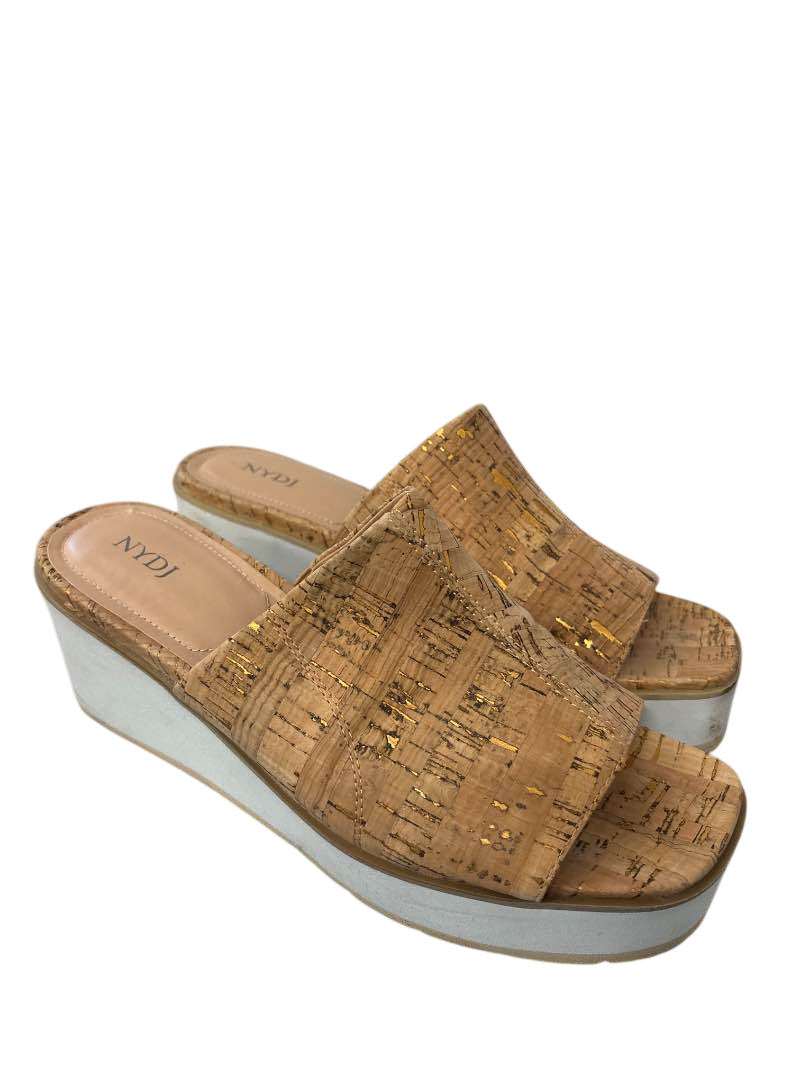 NYDJ Textured Wedge Sandals