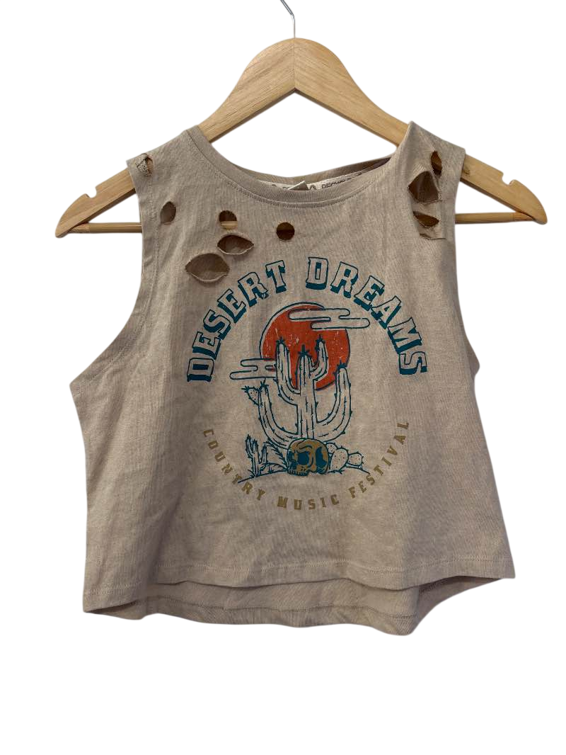 Recycle Threads  Distressed Graphic Tanks