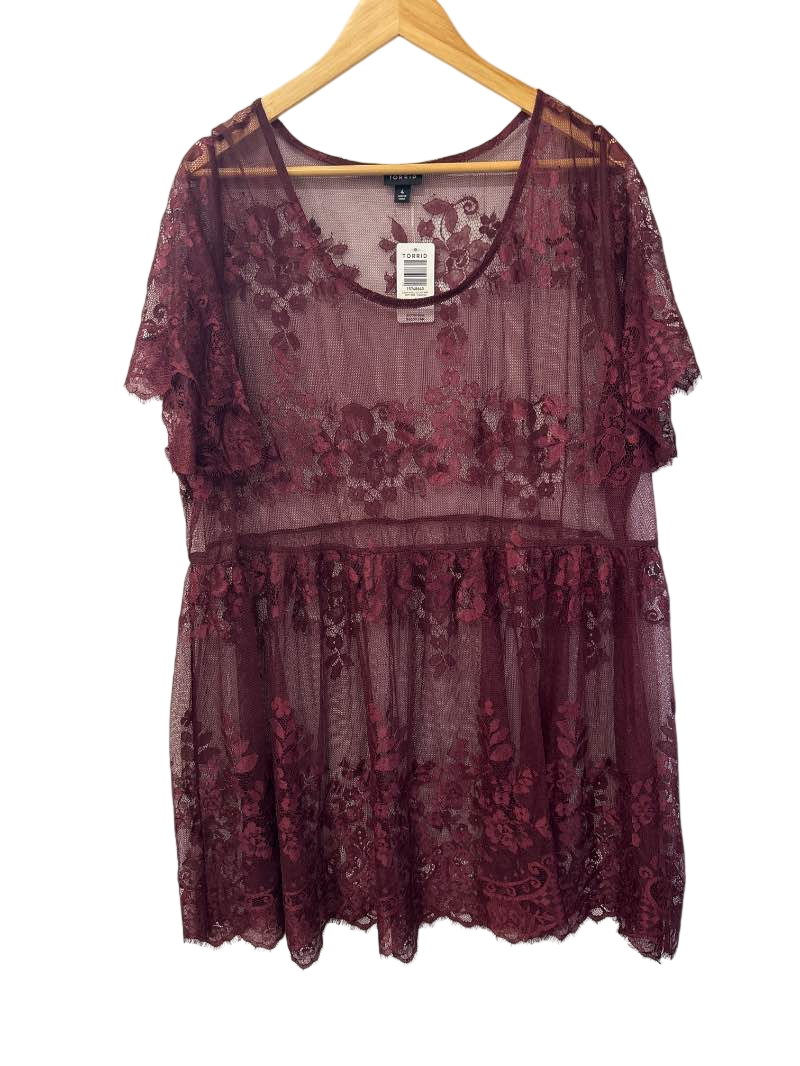 Torrid  Sheer Floral Overlay Dresses